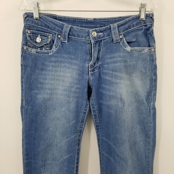 True Religion Light Wash Women's Boot Cut Denim Jeans Size 29 - Picture 3 of 13